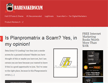 Tablet Screenshot of barenakedscam.com